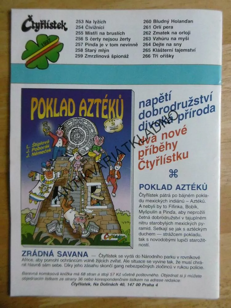 ČTYŘLÍSTEK 263 - VZHŮRU NA MYŠI