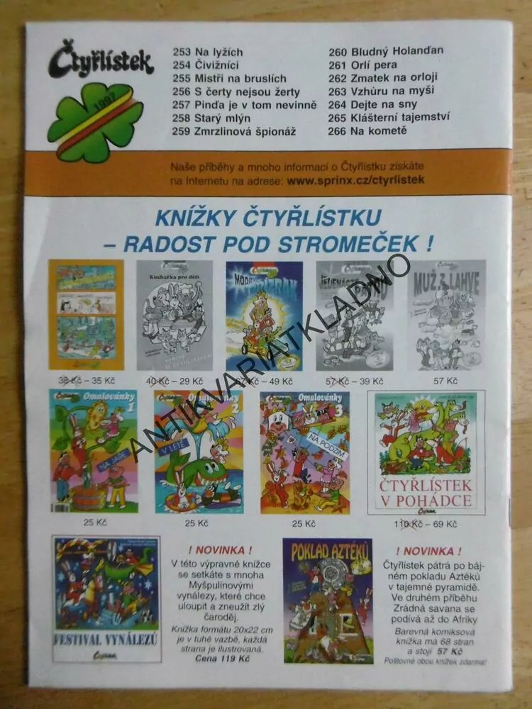 ČTYŘLÍSTEK 265 - KLÁŠTERNÍ TAJEMSTVÍ