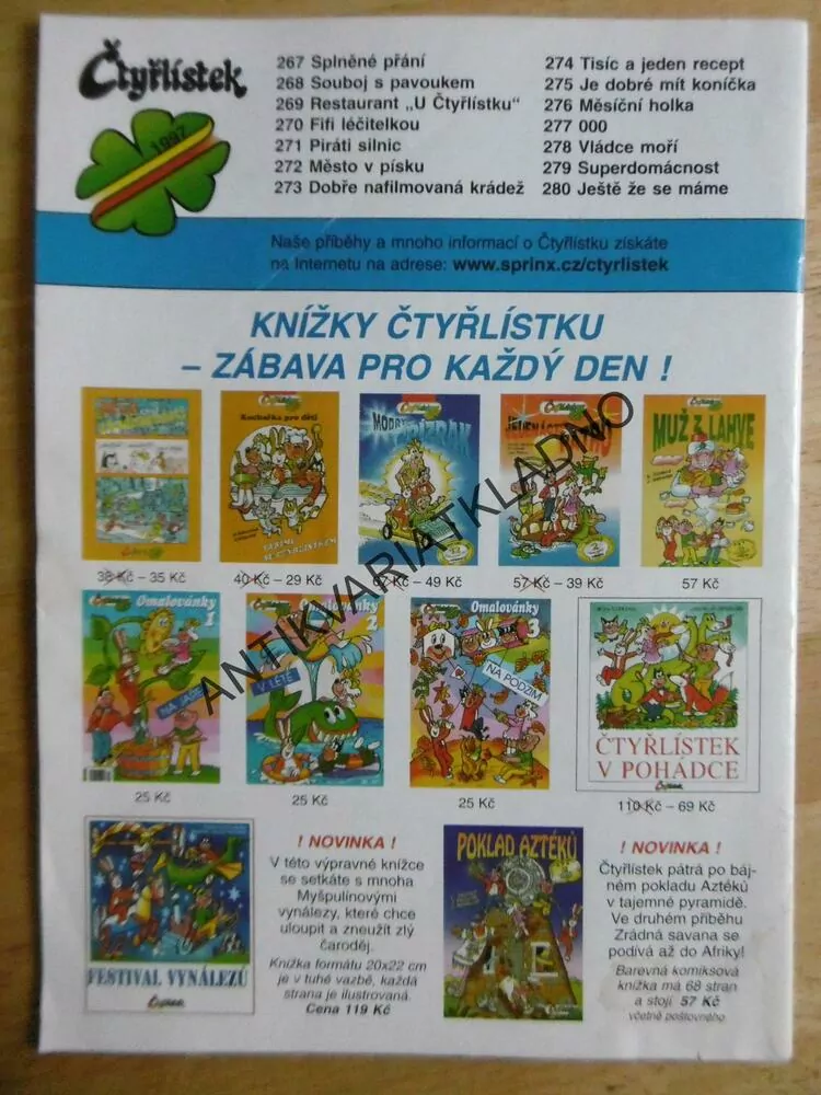 ČTYŘLÍSTEK 267 - SPLNĚNÉ PŘÁNÍ