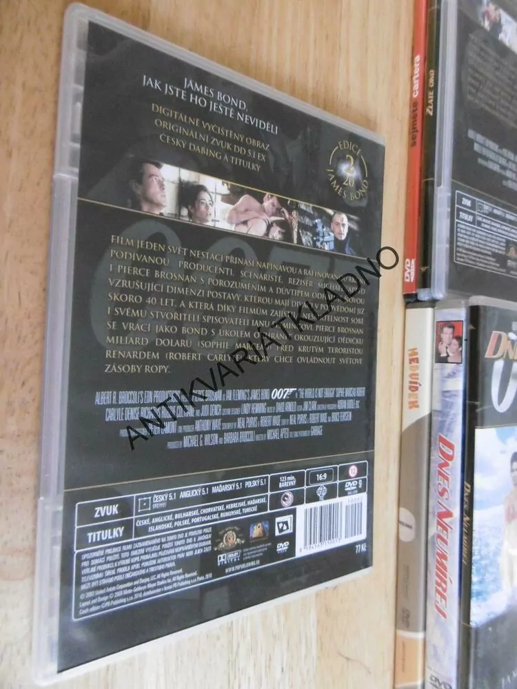 JEDEN SVĚT NESTAČÍ, JAMES BOND 007, DVD FILM