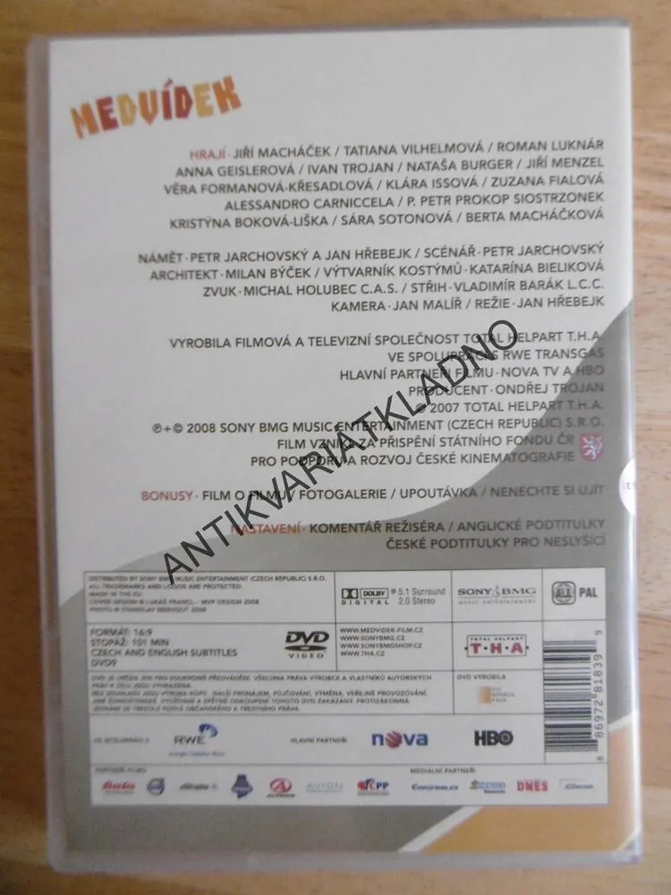 MEDVÍDEK, IVAN TROJAN, DVD FILM