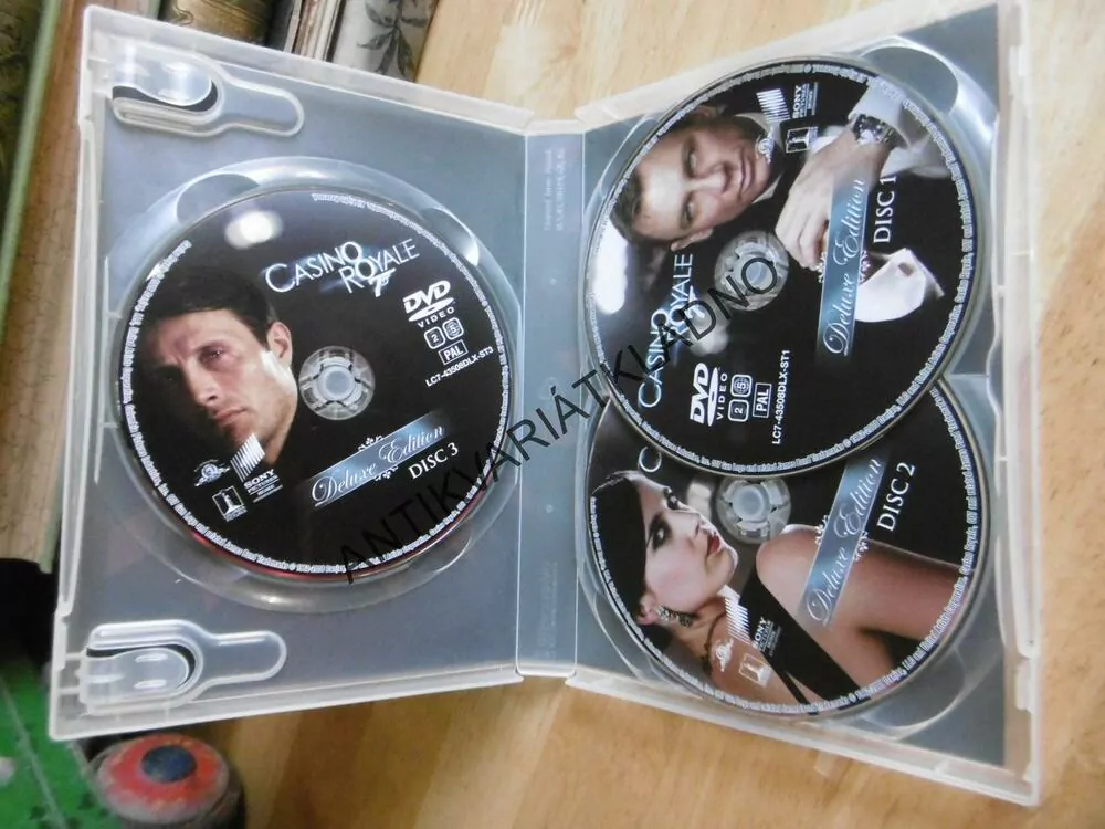 CASINO ROYALE, 3 X DVD FILM