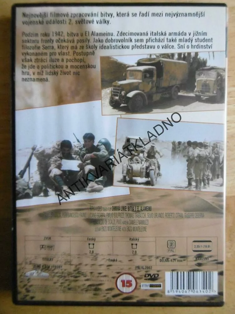 BITVA U EL ALAMEINU, DVD FILM 