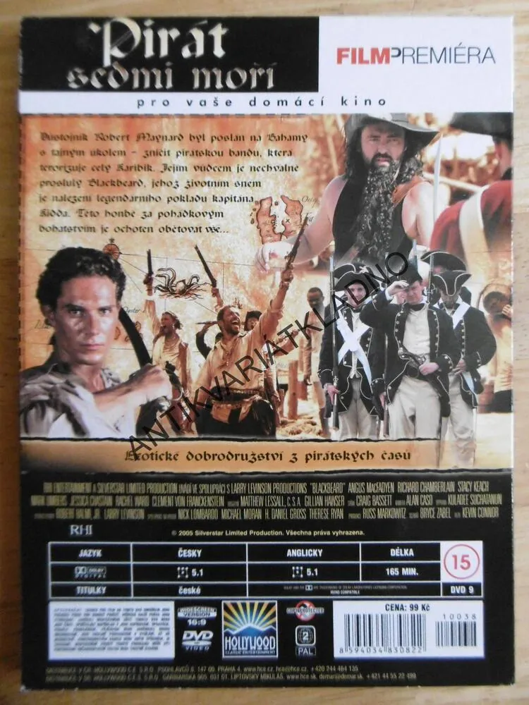 PIRÁTI SEDMI MOŘÍ, CHAMBERLAIN, DVD FILM