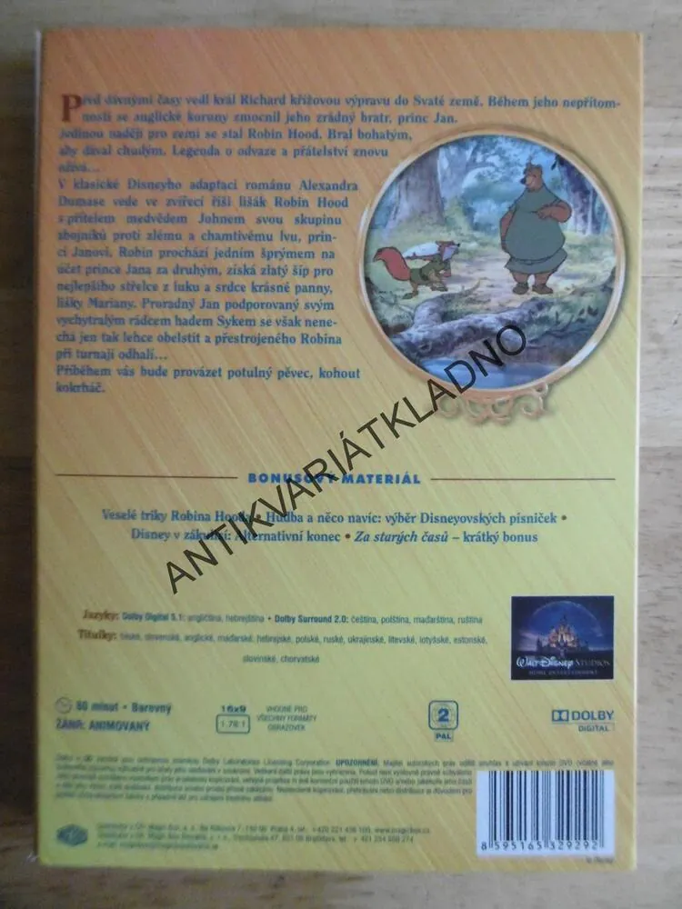 ROBIN HOOD, DVD FILM DISNEY