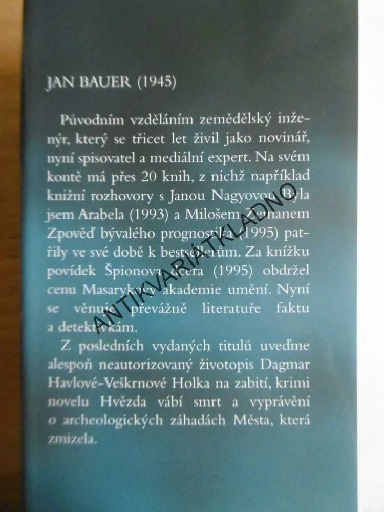DĚJINY PSAL SEX, JAN BAUER, **an
