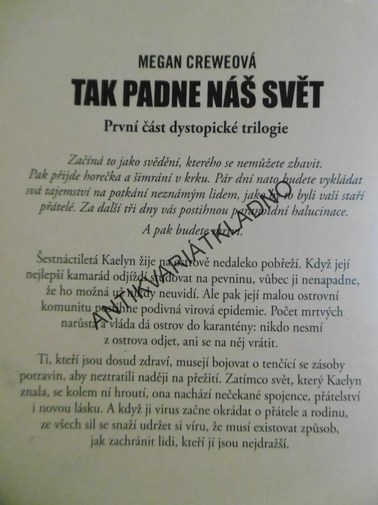 TAK PADNE NÁŠ SVĚT, MEGAN CREWEOVÁ, **an
