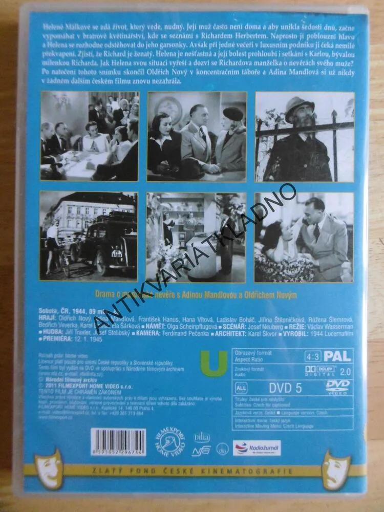 SOBOTA, DVD FILM