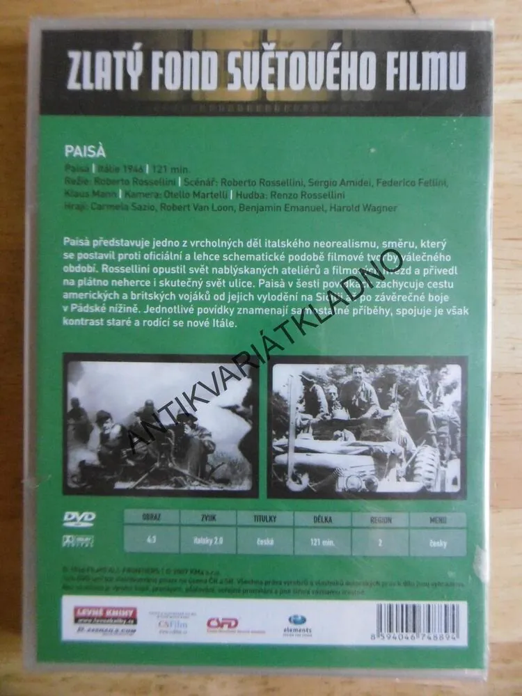 PAISÁ, DVD FILM