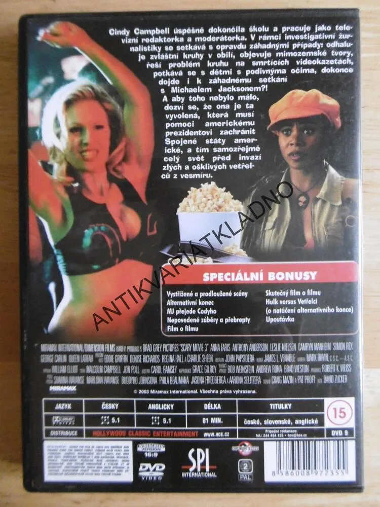 SCARY MOVIE 3, DVD FILM