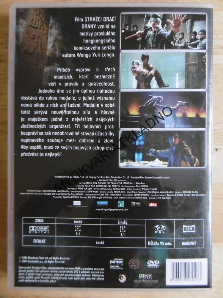 STRÁŽCI DRAČÍ BRÁNY, DVD FILM