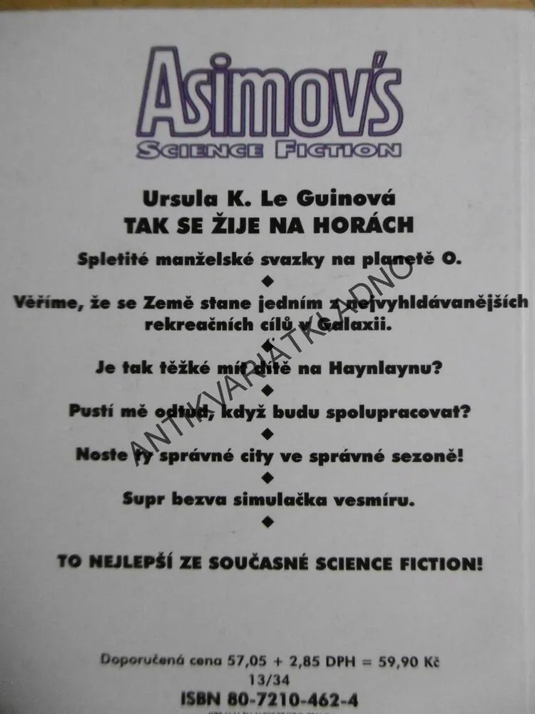 TAK SE ŽIJE NA HORÁCH, URSULA K. LE GUINOVÁ, **an