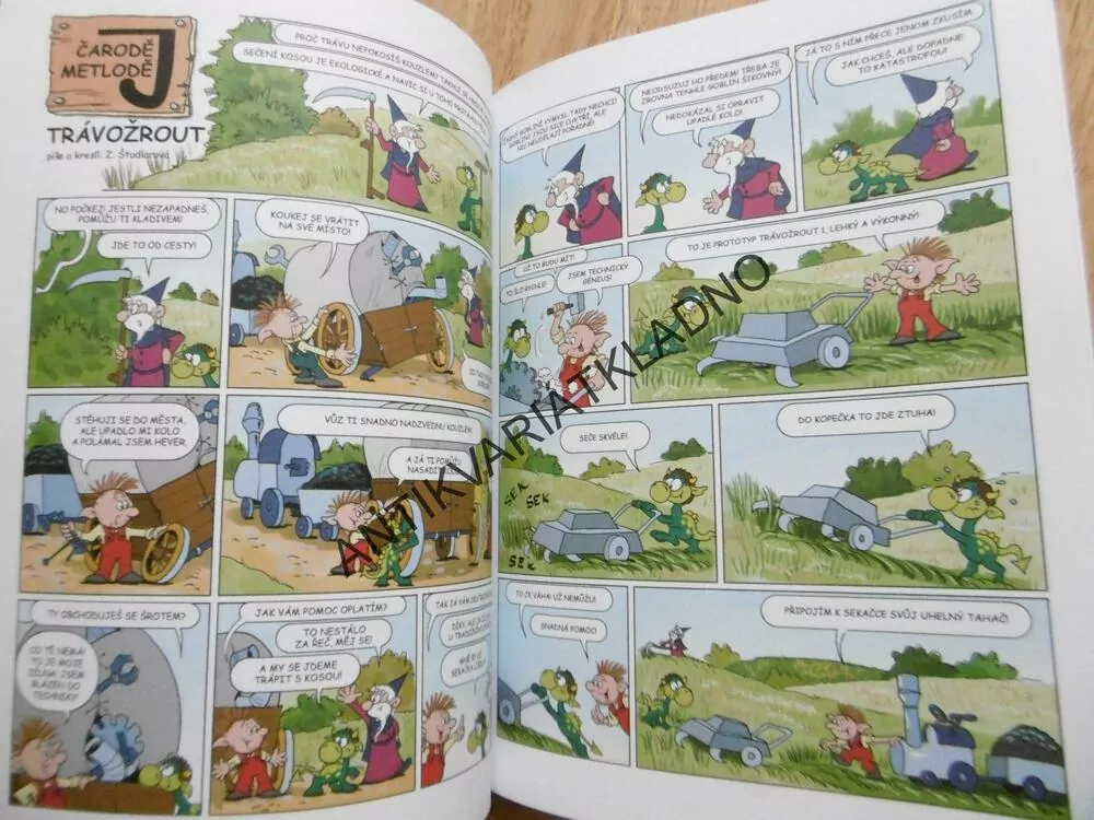 ČARODĚJ METLODĚJ, ŠTUDLAROVÁ, EDICE ČTYŘLÍSTEK, KOMIKS