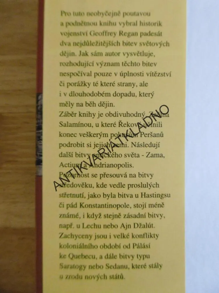 ROZHODUJÍCÍ BITVY, GEOFFREY REGAN, **an
