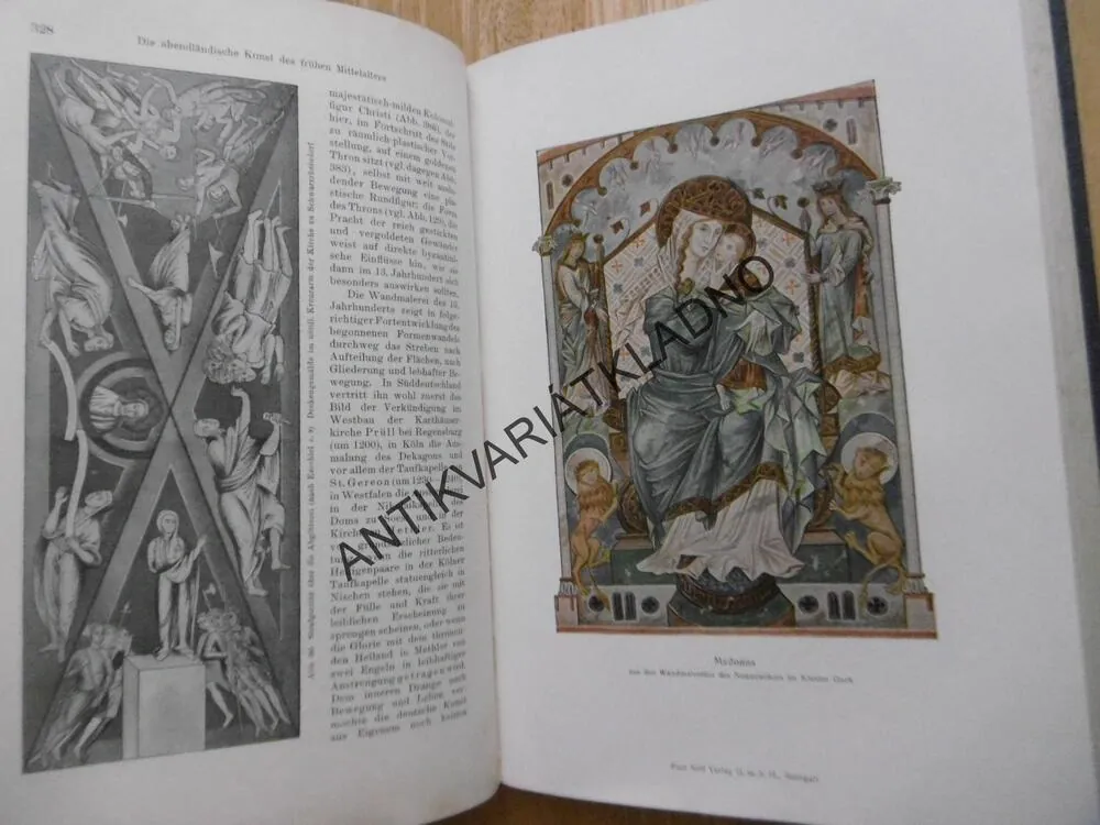 STŘEDOVĚKÉ UMĚNÍ, NĚMECKY, 1923, LITOGRAFIE