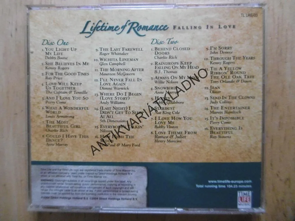 LIFE TIME OD ROMANCE, FALLING IN LOVE, 2X CD
