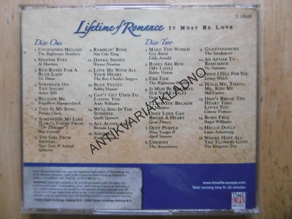 LIFE TIME OD ROMANCE, IT MUST BE LOVE, 2X CD