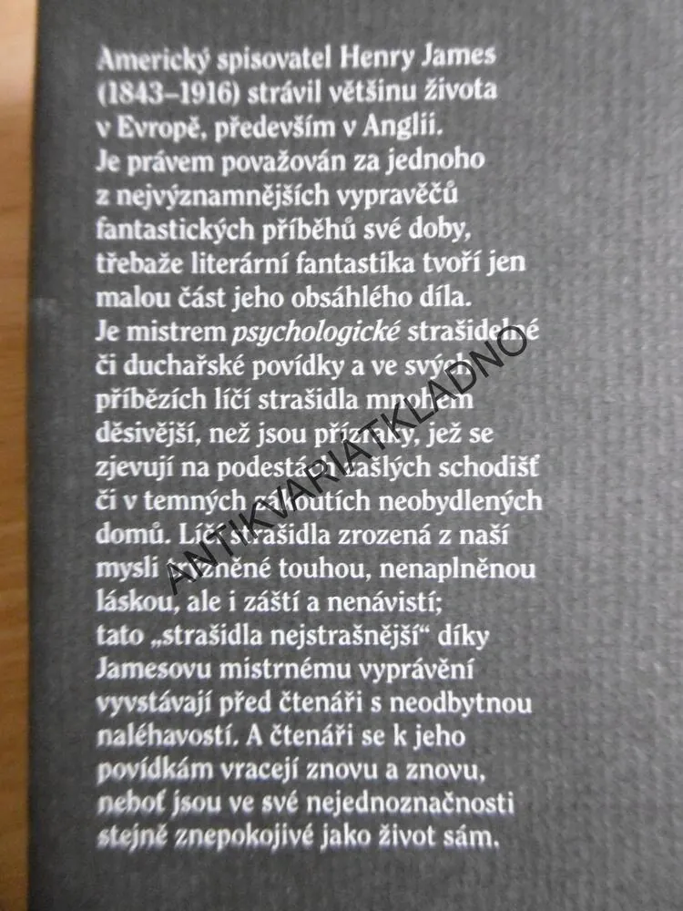 STRAŠIDELNÉ PŘÍBĚHY, HENRY JAMES, **an