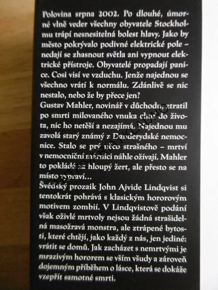 JAK ZACHÁZET S NEMRTVÝMI, JOHN AJVIDE LINDQVIST, **an