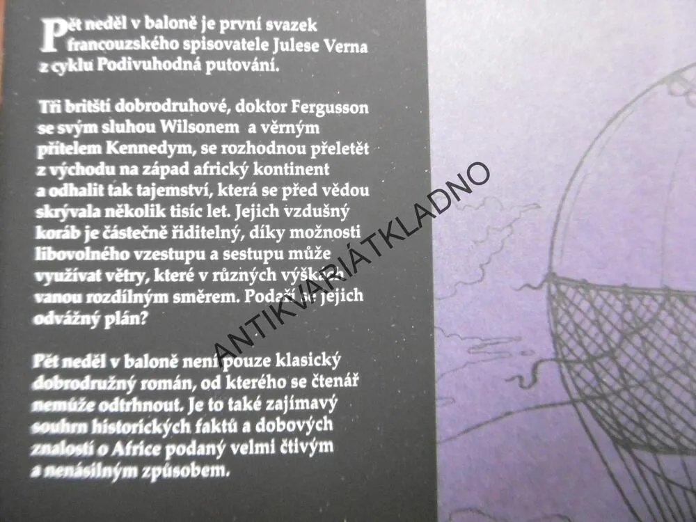 PĚT NEDĚL V BALONĚ, JULES VERNE