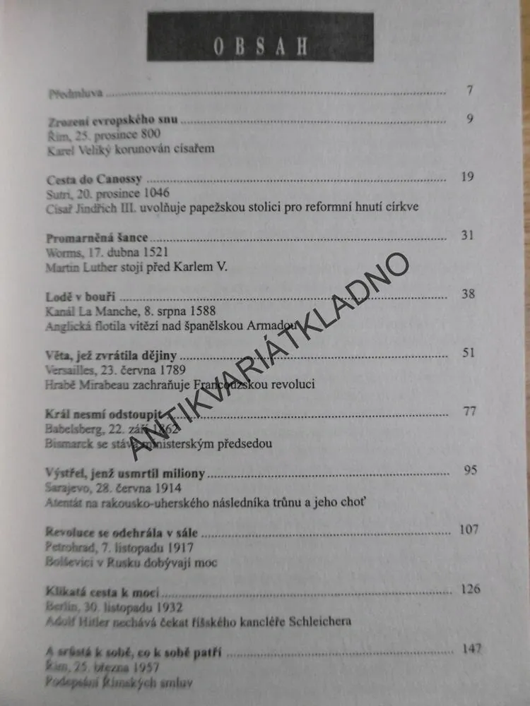 OSUDOVÉ DNY EVROPY, GÜNTER STEINBACH, **an