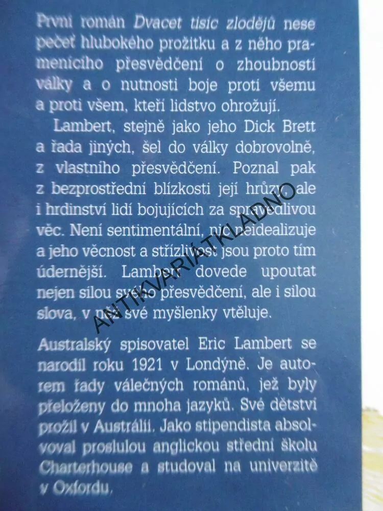 DVACET TISÍC ZLODĚJŮ, ERIC LAMBERT, **an