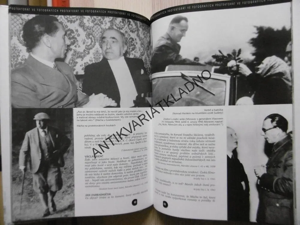 PROTEKTORÁT VE FOTOGRAFIÍCH, MILOŠ HEYDUK, KAREL SÝS, **an