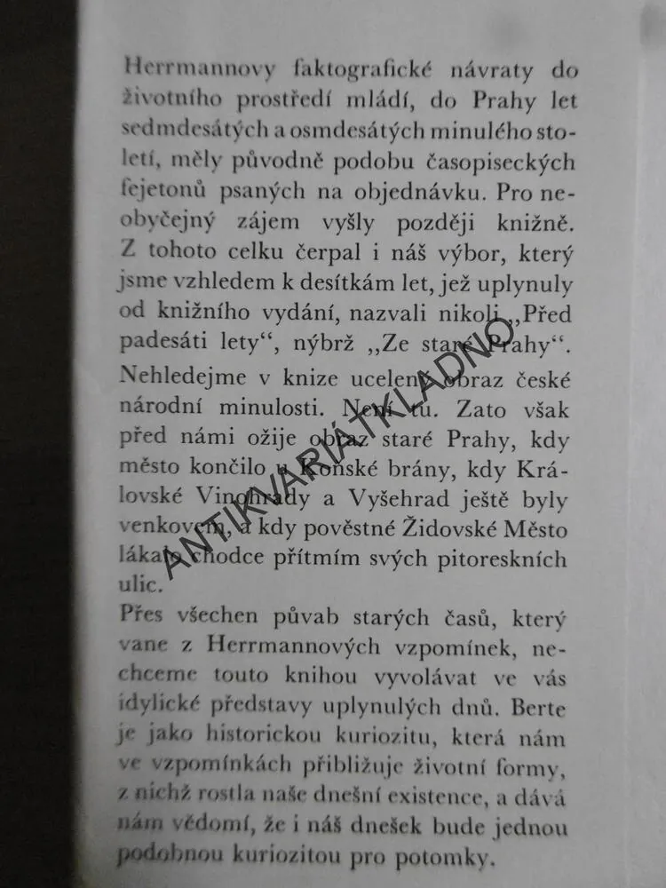ZE STARÉ PRAHY, IGNÁT HERRMANN, **an