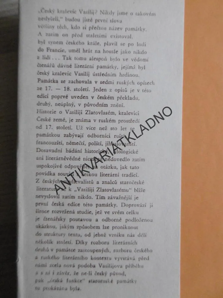 O VASILIJI ZLATOVLASÉM, KRALEVICI ČESKÉ ZEMĚ, **an