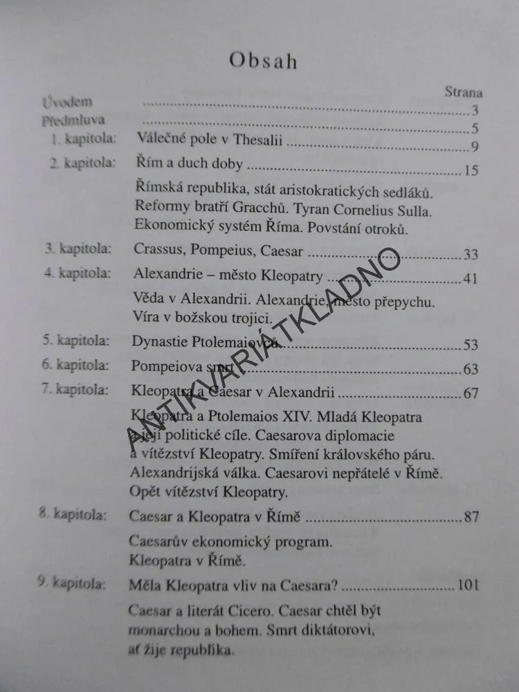 KLEOPATRA EGYPTSKÁ KRÁLOVNA KRÁLŮ, JOSEF SOUKUP, **an