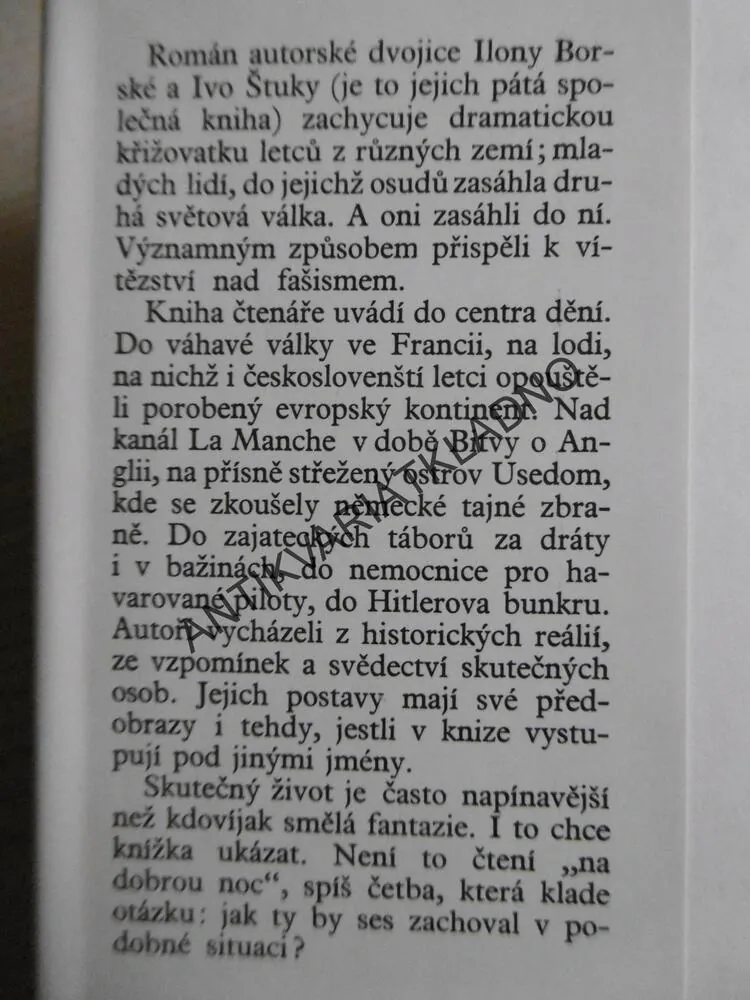 LETCI V BOUŘI, ILONA BORSKÁ, IVO ŠTUKA, **an