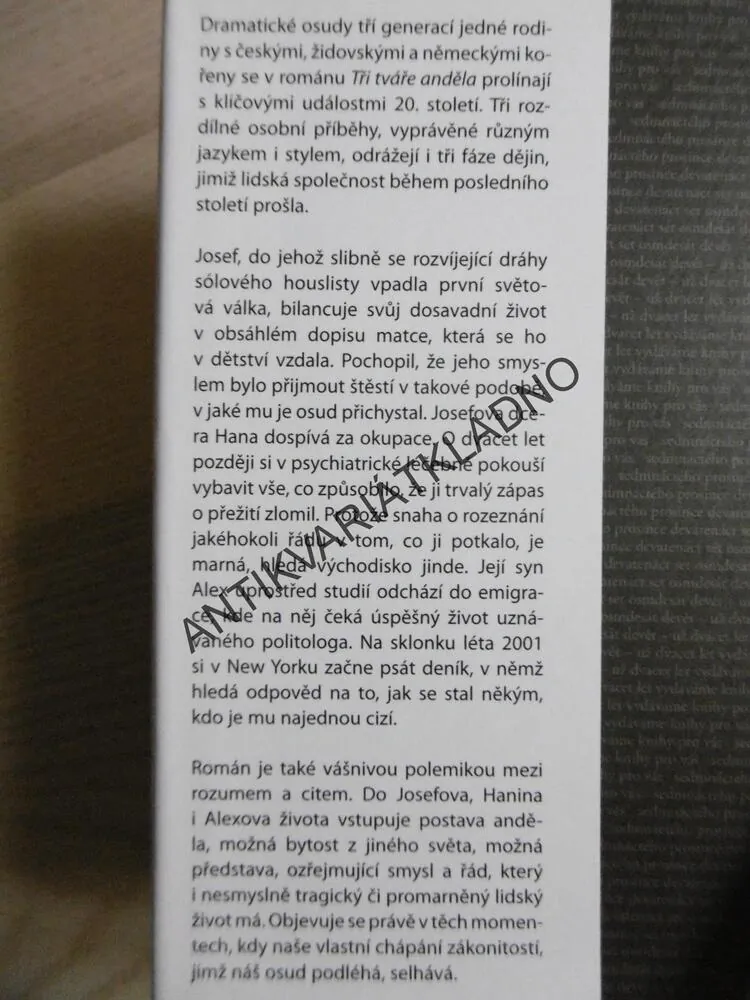 TŘI TVÁŘE ANDĚLA, JIŘÍ PEHE, **an