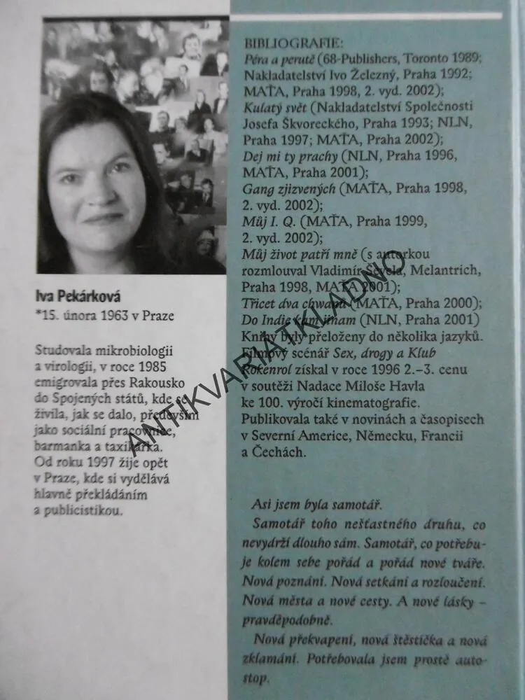 KULATÝ SVĚT, IVA PEKÁRKOVÁ, **an