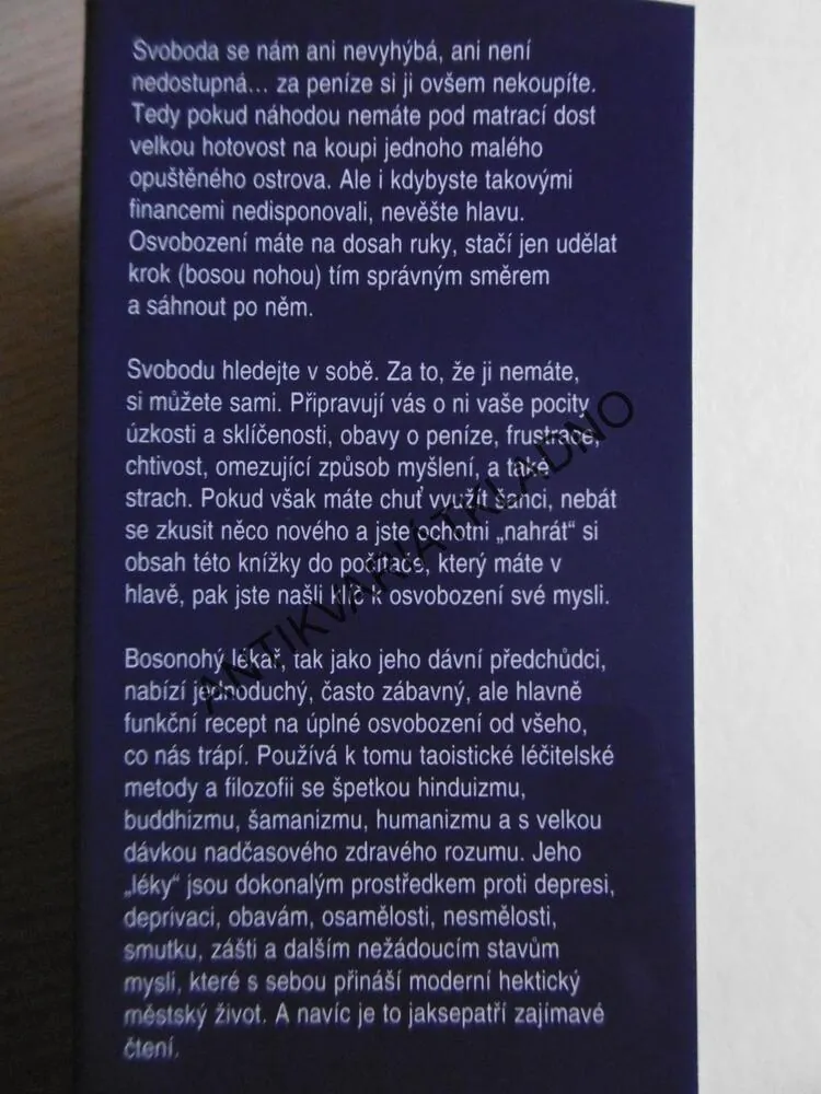 OSVOBOZENÍ MYSLI, BOSONOHÝ LÉKAŘ, **an