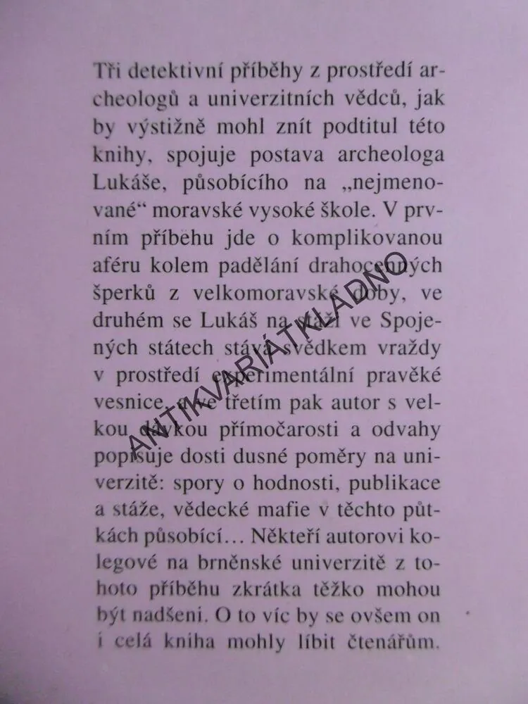 SMRT PROFESORA, JAROSLAV MALINA, **an