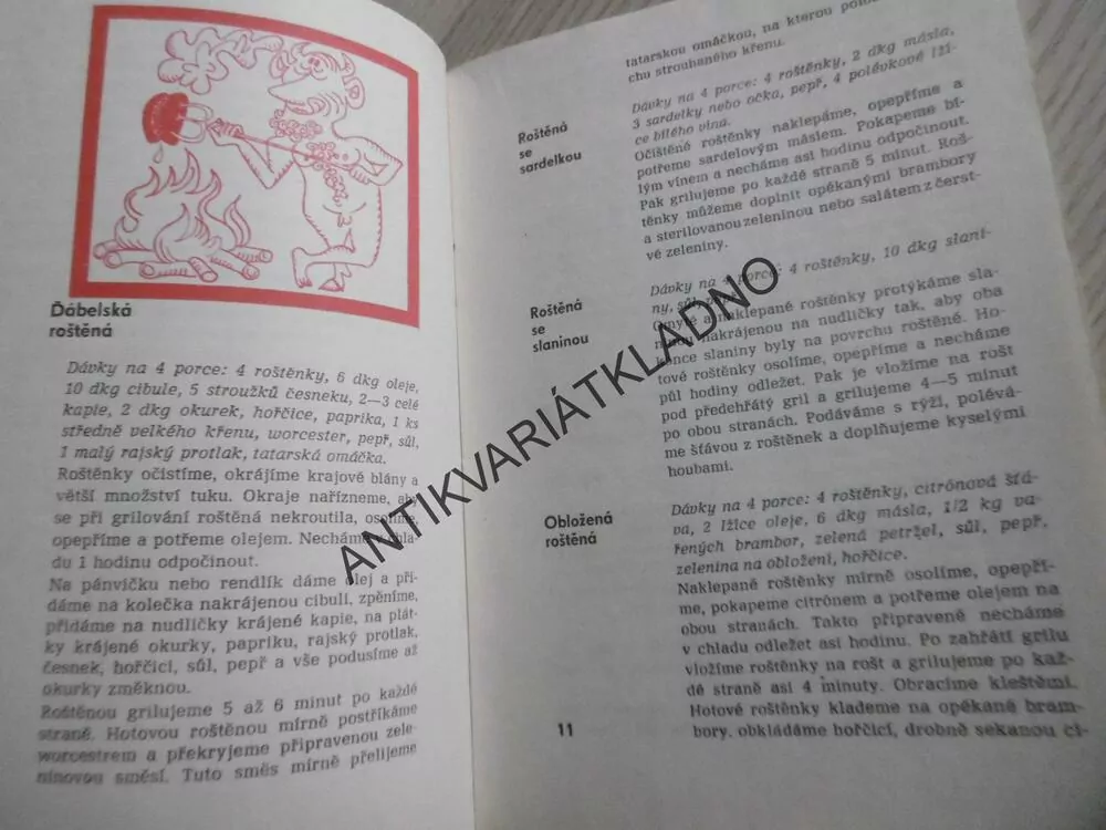GRILOVANÁ JÍDLA, REKLAMNÍ KATALOG - MORA, RECEPTY