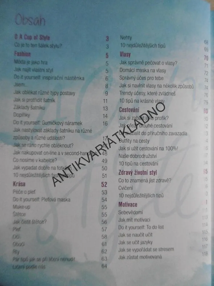 MÓDA, KRÁSA A ŽIVOTNÍ STYL, A CUP OF STYLE, LUCIE A NICOL EHRENBERGEROVY, **an