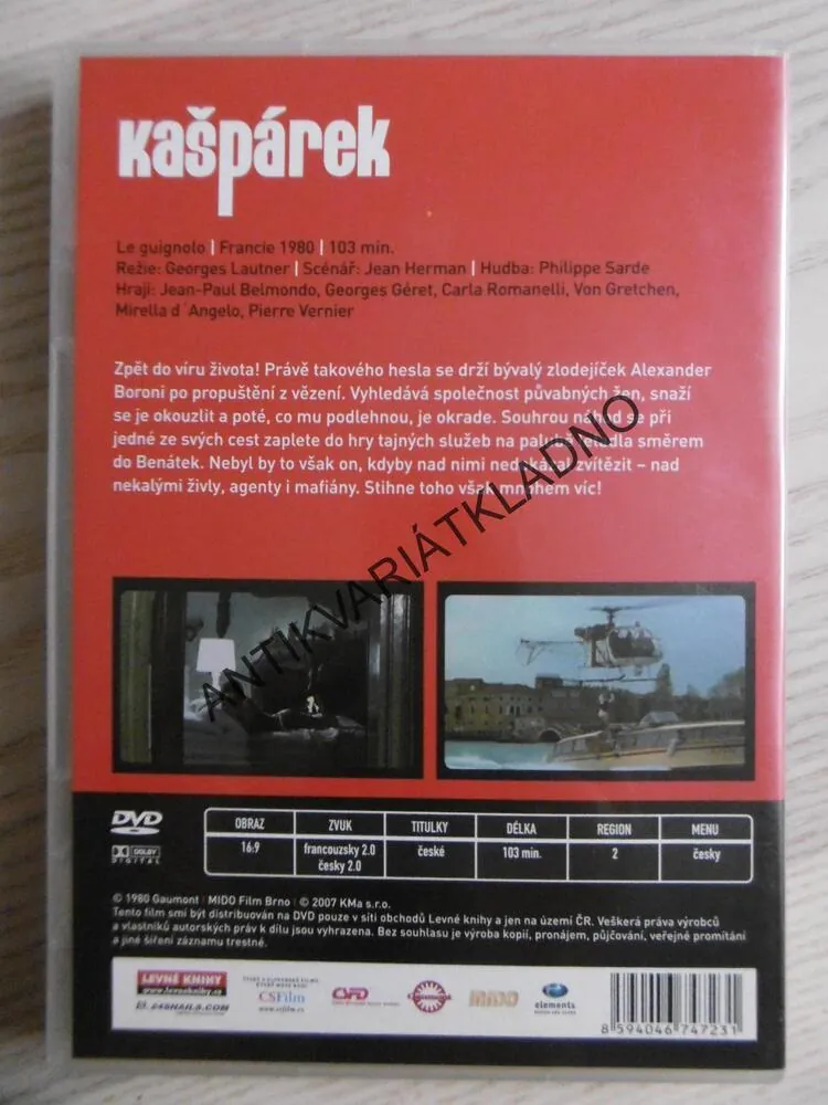 KAŠPÁREK, DVD FILM