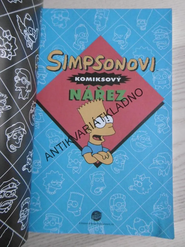 SIMPSONOVI, KOMIKSOVÝ NÁŘEZ, MATT GROENING, **an