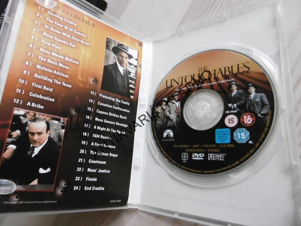 THE UNTOUCHABLES, NEÚPLATNÍ, DVD FILM