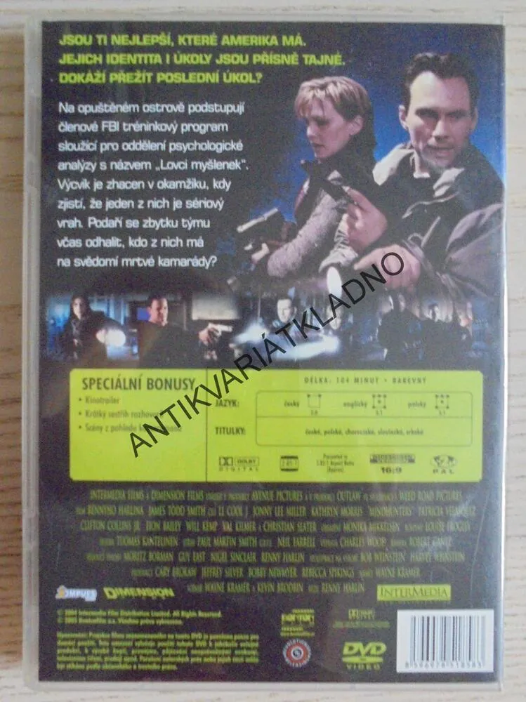 LOVCI MYŠLENEK, DVD FILM