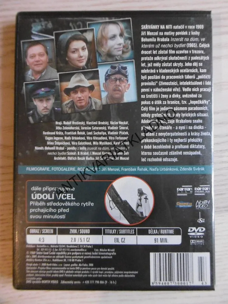SKŘIVÁNCI NA NITI, DVD FILM ČR