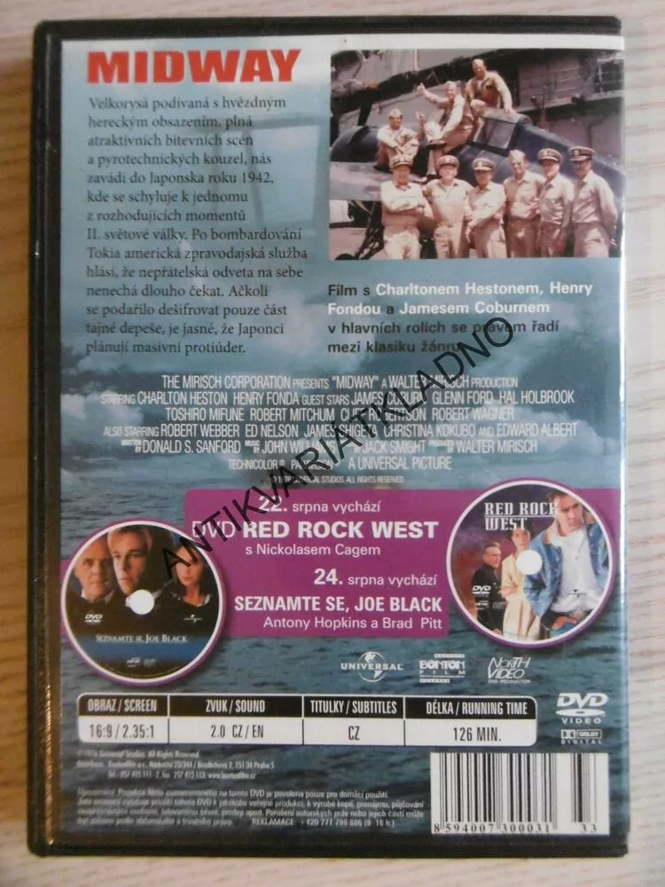 BITVA O MIDWAY, DVD FILM 