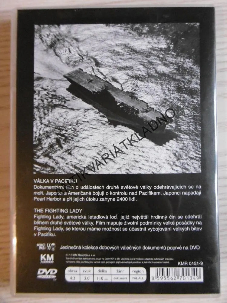 VÁLKA V PACIFIKU, DVD FILM 