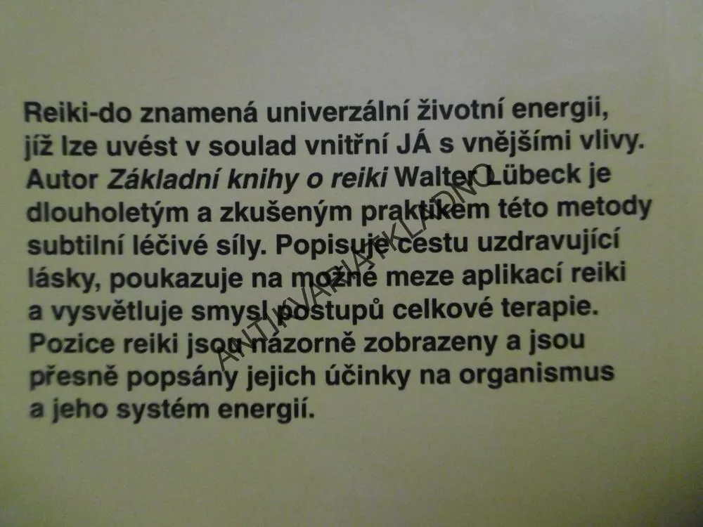 ZÁKLADNÍ KNIHA O REIKI, LÜBECK