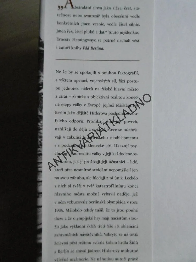 PÁD BERLÍNA, ANTHONY READ, DAVID FISHER, **an