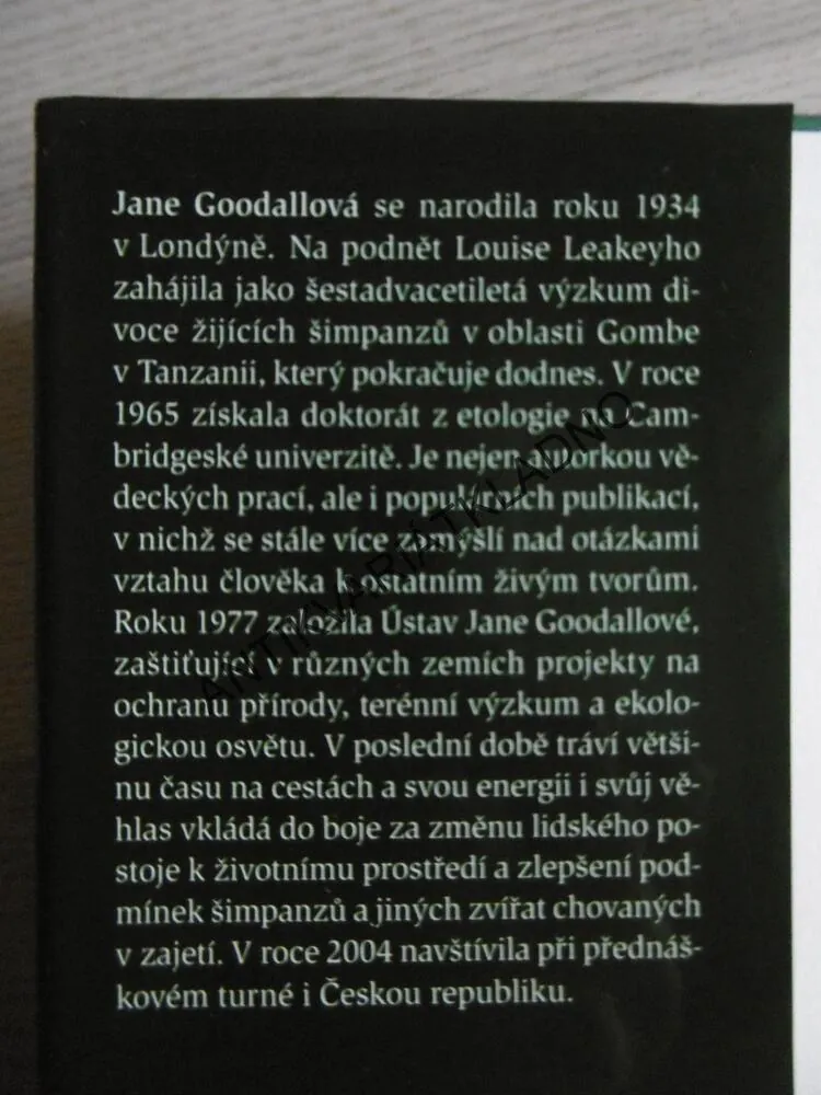 POHLED OKNEM, JANE GOODALLOVÁ
