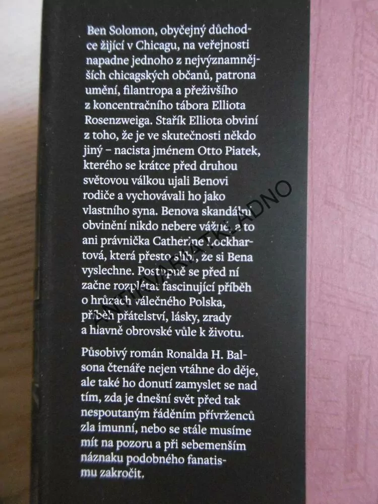 BÝVALI JSME BRATŘI, RONALD H. BALSON, **an