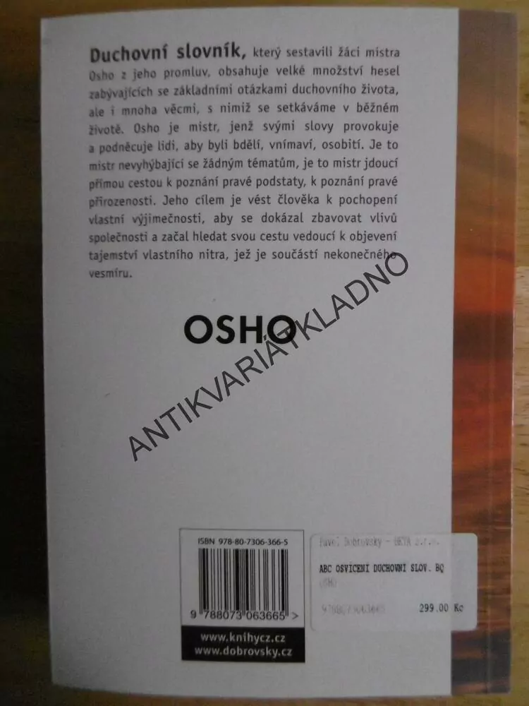 ABC OSVÍCENÍ, DUCHOVNÍ SLOVNÍK, OSHO