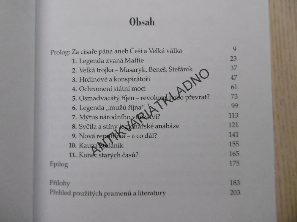 VZNIK ČESKOSLOVENSKA 1918, VLADIMÍR LIŠKA, , **an